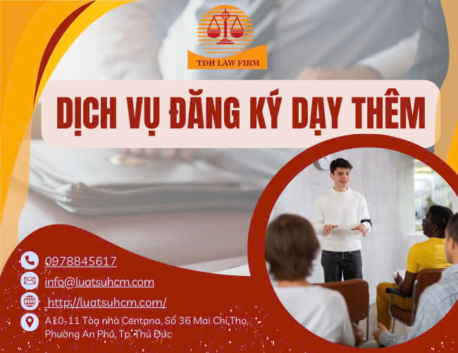 Dịch vụ đăng ký dạy thêm ngoài nhà trường