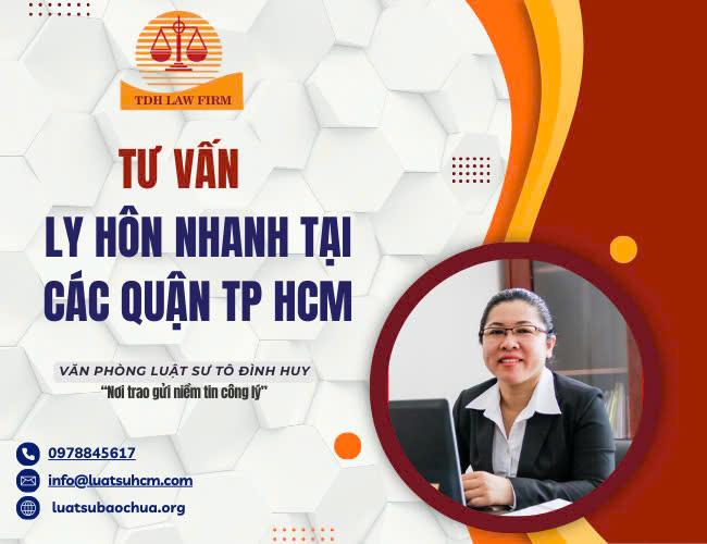 Tư vấn ly hôn nhanh tại các Quận TP.HCM