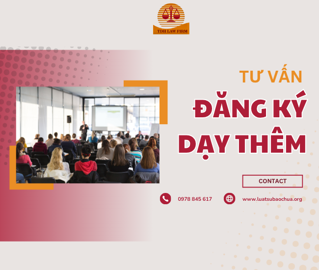 Luật sư tư vấn đăng ký dạy thêm