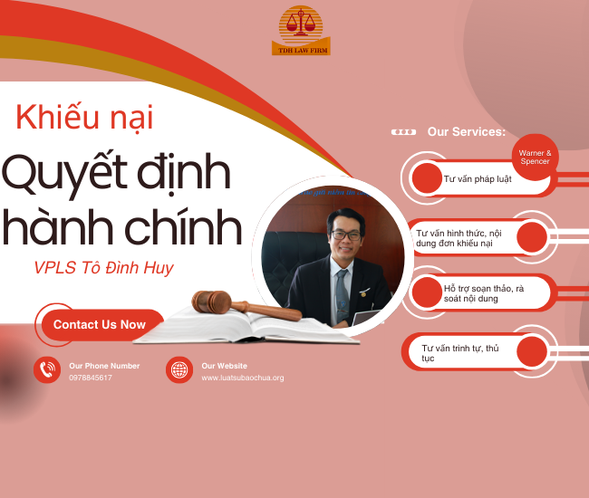  Tư vấn khiếu nại quyết định hành chính