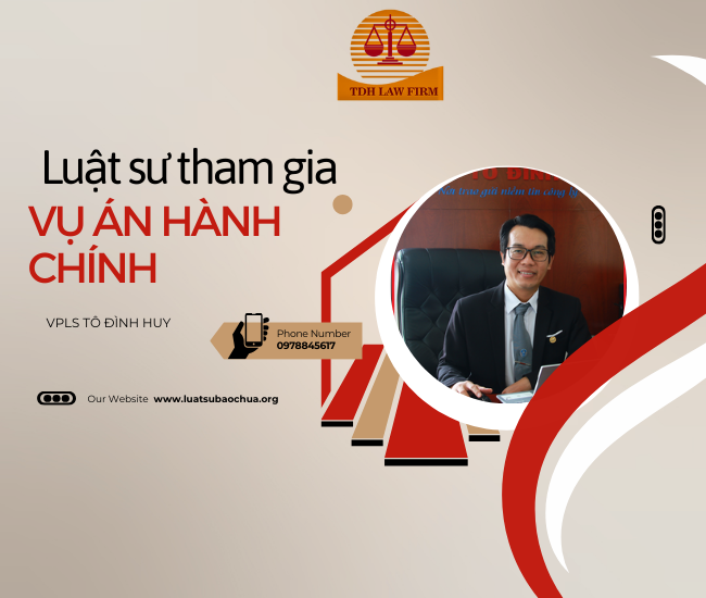   Luật sư tham gia giải quyết vụ án hành chính